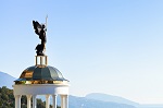 St. Michael the Archangel statue on kiosk, Crimea