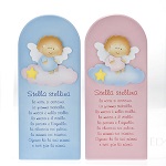 Quadro baixo-relevo madeira canção de ninar anjo