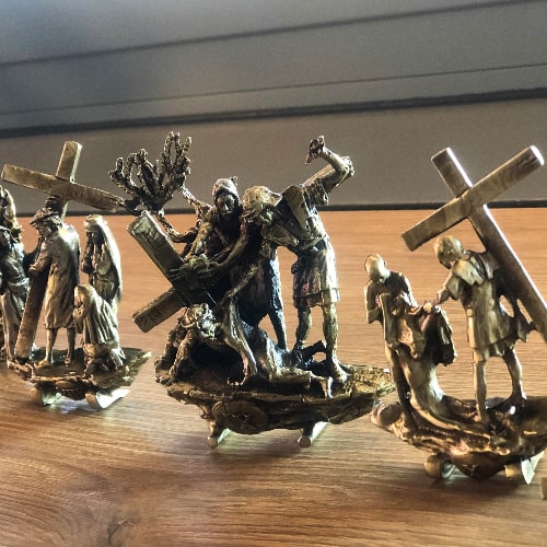 Via Sacra 14 estações de mesa 7 cm (3)