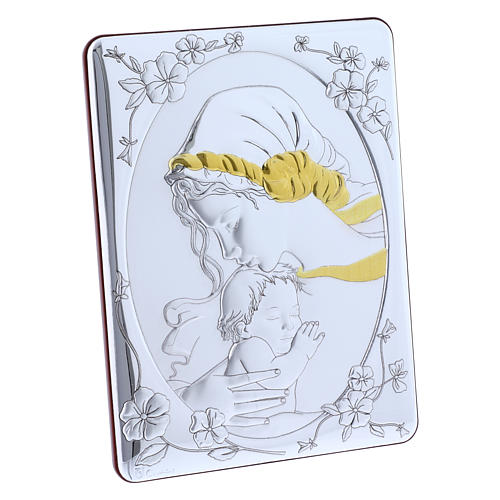 quadro bilaminado detalhes ouro virgem com menino adormecido reverso madeira macica 21 6x16 3 cm