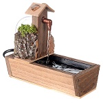 Fonte com bebedouro presépio 16x10x16 cm